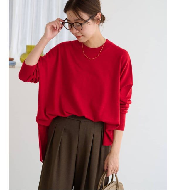 JOURNAL STANDARD relume「《一部WEB限定追加3》BiellaYarnワイドクルーネックプルオーバー」|ニット・セーター|