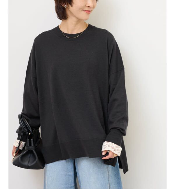 JOURNAL STANDARD relume「《一部WEB限定追加3》BiellaYarnワイドクルーネックプルオーバー」|ニット・セーター|
