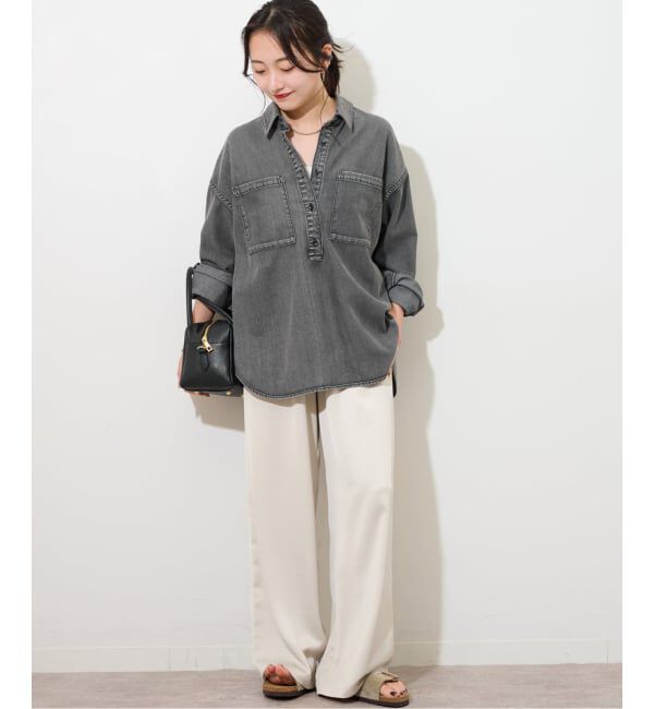 JOURNAL STANDARD relume「《WEB限定追加2》デニムプルオーバーシャツ」|シャツ・ブラウス|