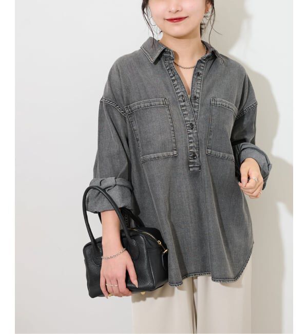 JOURNAL STANDARD relume「《WEB限定追加2》デニムプルオーバーシャツ」|シャツ・ブラウス|