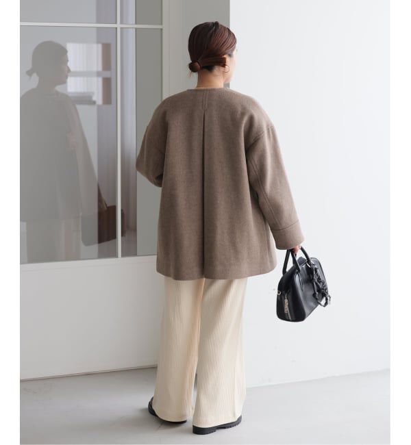 JOURNAL STANDARD「《追加2》スーパー140ビーバーノーカラーミドルコート」|ノーカラーコート|