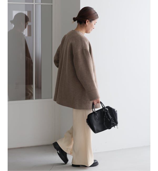 JOURNAL STANDARD「《追加2》スーパー140ビーバーノーカラーミドルコート」|ノーカラーコート|