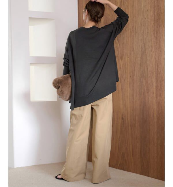 JOURNAL STANDARD relume「《一部WEB限定追加4》BiellaYarnワイドクルーネックプルオーバー」|ニット・セーター|