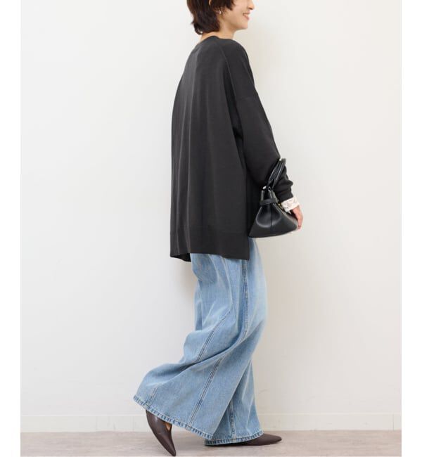 JOURNAL STANDARD relume「《一部WEB限定追加4》BiellaYarnワイドクルーネックプルオーバー」|ニット・セーター|