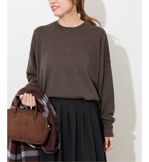 JOURNAL STANDARD relume「《一部WEB限定追加4》BiellaYarnワイドクルーネックプルオーバー」|ニット・セーター|