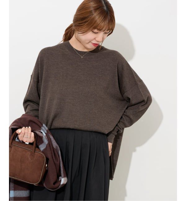 JOURNAL STANDARD relume「《一部WEB限定追加4》BiellaYarnワイドクルーネックプルオーバー」|ニット・セーター|