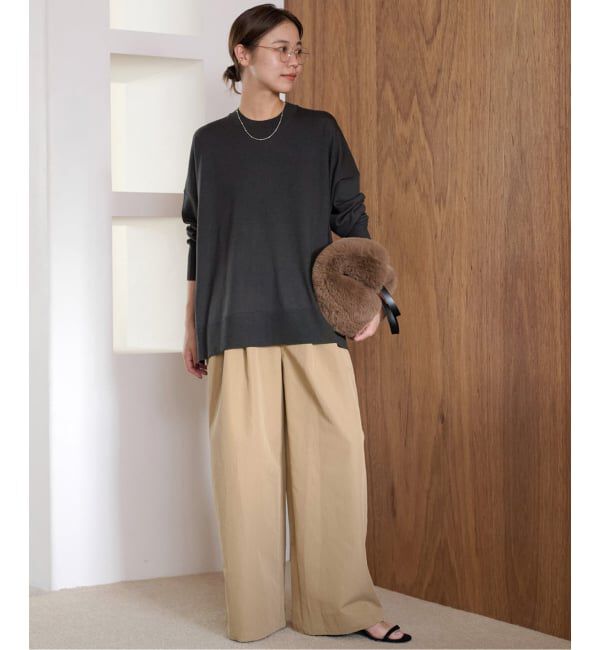 JOURNAL STANDARD relume「《一部WEB限定追加4》BiellaYarnワイドクルーネックプルオーバー」|ニット・セーター|