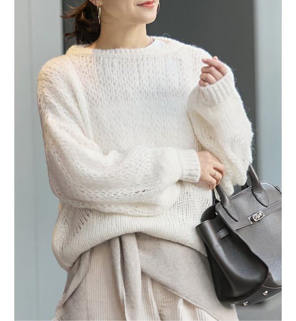 JOURNAL STANDARD「シアージャガードニットプルオーバー」|ニット・セーター|ホワイト