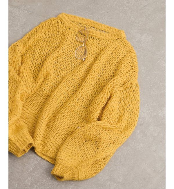 JOURNAL STANDARD「シアージャガードニットプルオーバー」|ニット・セーター|イエロー