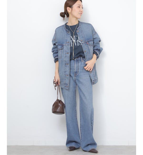 JOURNAL STANDARD relume「［26SS新作］別注【LEVI&rsquo;S】COLLARLESS XL TRUCKER：デニムジャケット」|デニムジャケット|