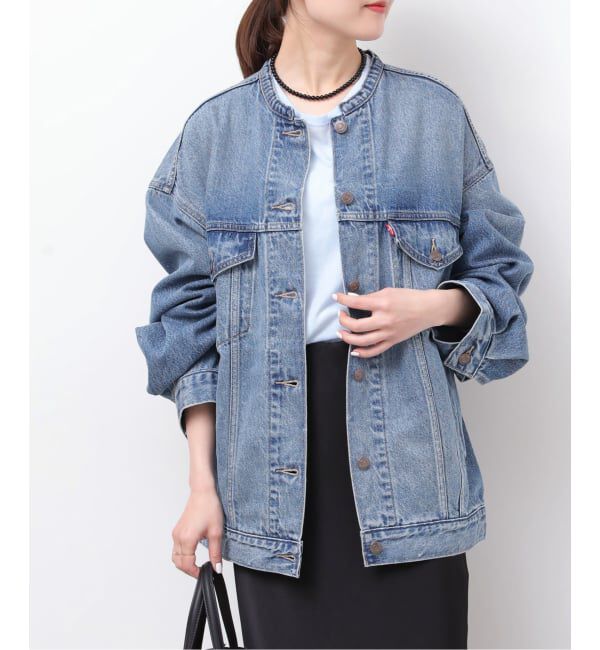 JOURNAL STANDARD relume「［26SS新作］別注【LEVI&rsquo;S】COLLARLESS XL TRUCKER：デニムジャケット」|デニムジャケット|