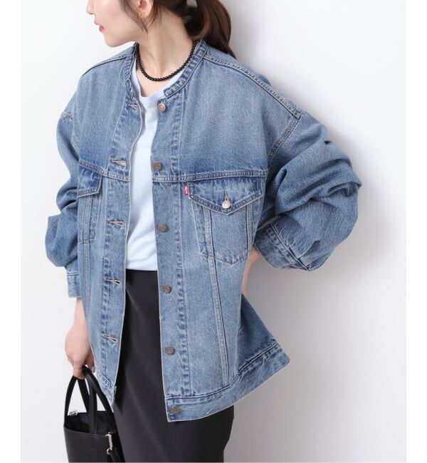 JOURNAL STANDARD relume「［26SS新作］別注【LEVI&rsquo;S】COLLARLESS XL TRUCKER：デニムジャケット」|デニムジャケット|