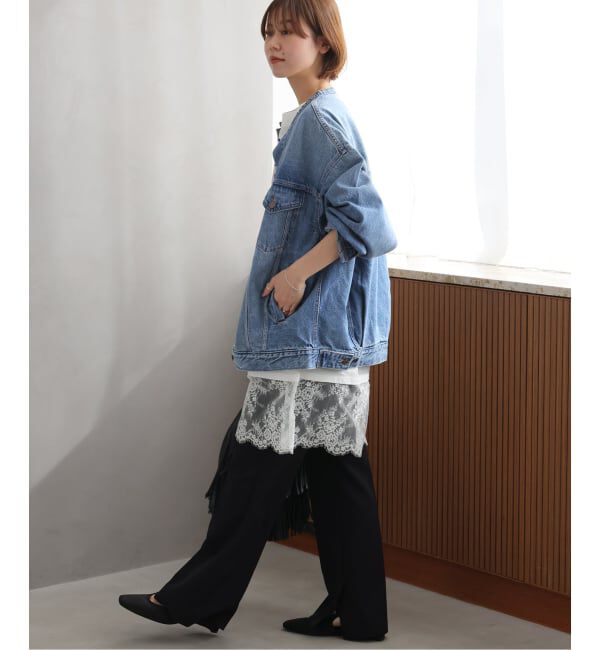 JOURNAL STANDARD relume「［26SS新作］別注【LEVI&rsquo;S】COLLARLESS XL TRUCKER：デニムジャケット」|デニムジャケット|