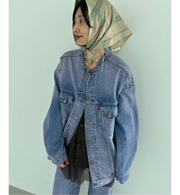 JOURNAL STANDARD relume「［26SS新作］別注【LEVI&rsquo;S】COLLARLESS XL TRUCKER：デニムジャケット」|デニムジャケット|