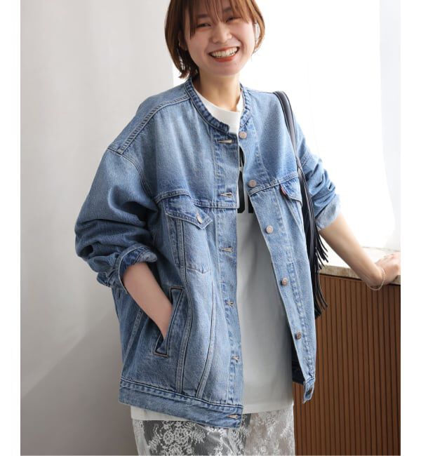 JOURNAL STANDARD relume「［26SS新作］別注【LEVI&rsquo;S】COLLARLESS XL TRUCKER：デニムジャケット」|デニムジャケット|