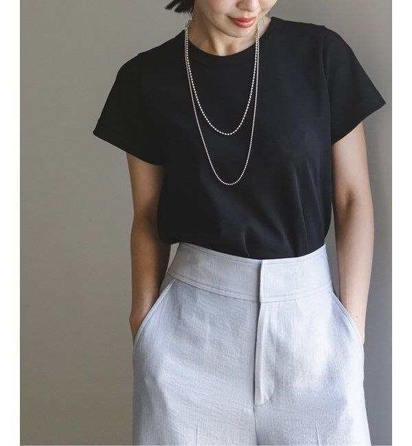 NOBLE「《追加》スビンコットンスムースコンパクトTシャツ」|Tシャツ・カットソー|