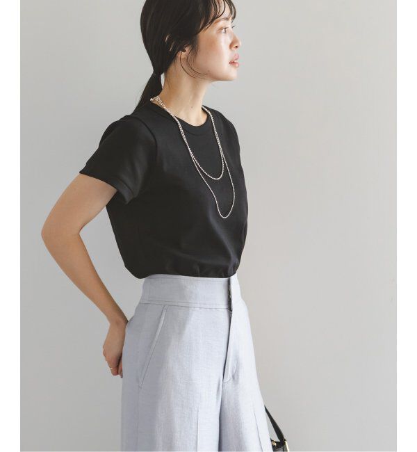 NOBLE「《追加》スビンコットンスムースコンパクトTシャツ」|Tシャツ・カットソー|