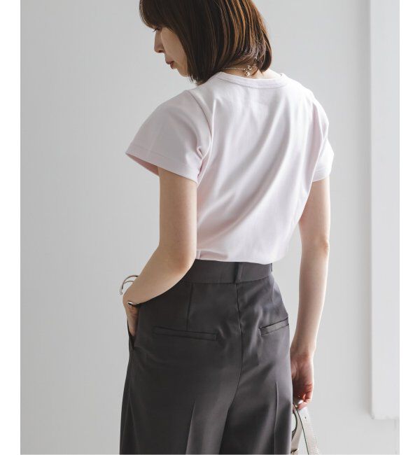 NOBLE「《追加》スビンコットンスムースコンパクトTシャツ」|Tシャツ・カットソー|