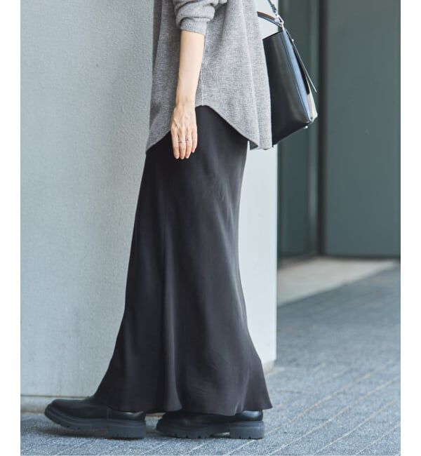 FRAMeWORK「≪追加≫シルキーキュプラバイアススカート」|スカート|