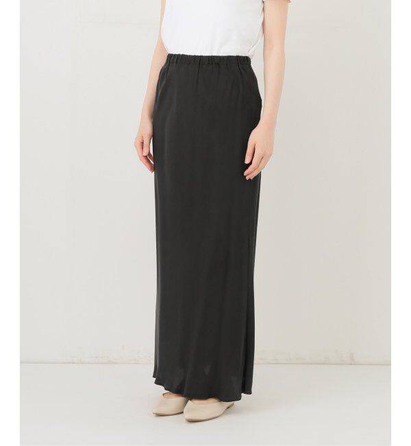 FRAMeWORK「≪追加≫シルキーキュプラバイアススカート」|スカート|