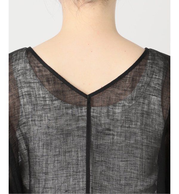 Spick and Span「《手洗い可 / 追加》メッシュリネンルーズプルオーバー」|シャツ・ブラウス|