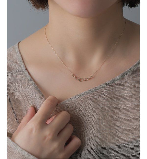 Lilas by Spick&Span「ミネラルパーツ5ピースネックレス K10」|ネックレス|