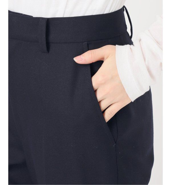 Spick and Span「《手洗い可》ウールブレンドフレアパンツ」|スラックス|