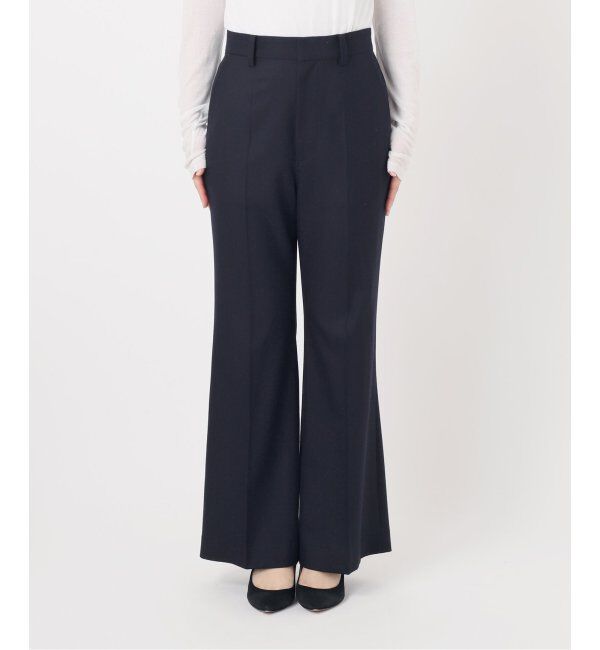 Spick and Span「《手洗い可》ウールブレンドフレアパンツ」|スラックス|