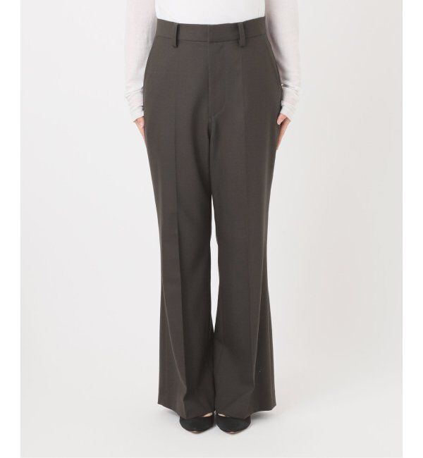 Spick and Span「《手洗い可》ウールブレンドフレアパンツ」|スラックス|