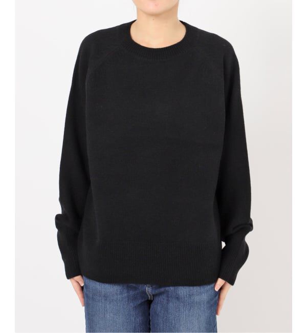 Spick and Span「《WEB限定カラー有り》ウールカシミヤ ラグランクルーネックニット」|ニット・セーター|