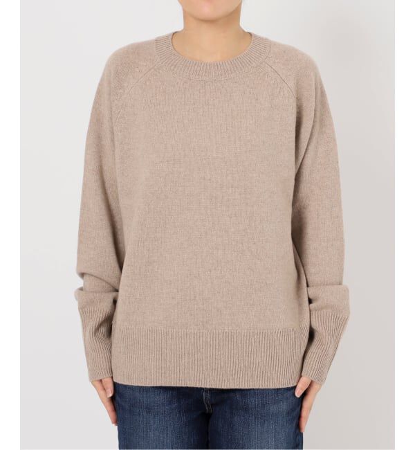 Spick and Span「《WEB限定カラー有り》ウールカシミヤ ラグランクルーネックニット」|ニット・セーター|
