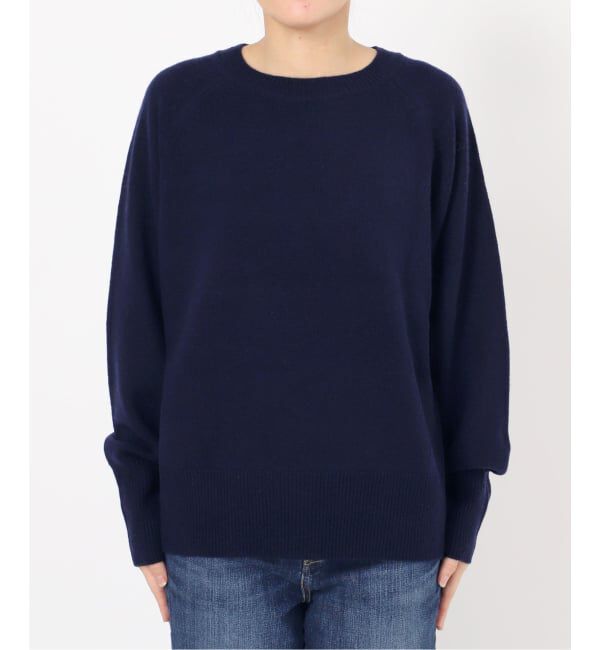 Spick and Span「《WEB限定カラー有り》ウールカシミヤ ラグランクルーネックニット」|ニット・セーター|