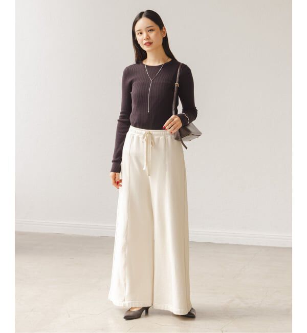 NOBLE「《追加》リブクルーネックニット」|ニット・セーター|