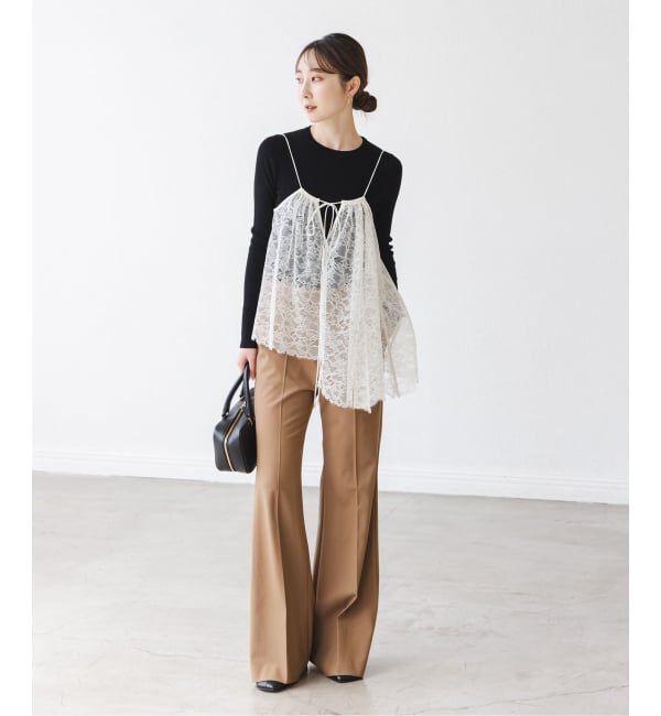 NOBLE「《追加》リブクルーネックニット」|ニット・セーター|