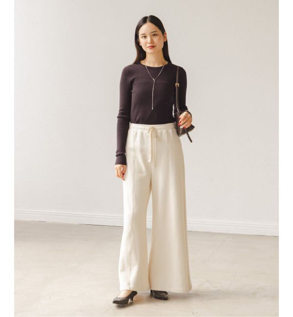 NOBLE「《追加》リブクルーネックニット」|ニット・セーター|