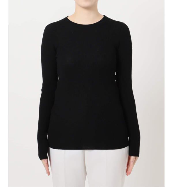 NOBLE「《追加》リブクルーネックニット」|ニット・セーター|