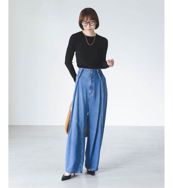 NOBLE「《追加》リブクルーネックニット」|ニット・セーター|