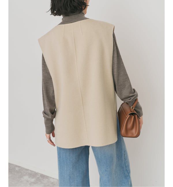 Spick and Span「ダブルフェイスVネックベスト」|ベスト・ジレ|