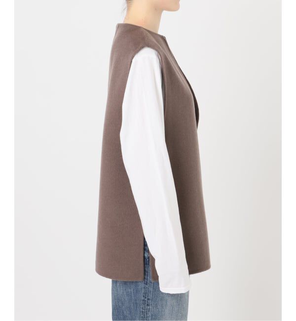 Spick and Span「ダブルフェイスVネックベスト」|ベスト・ジレ|