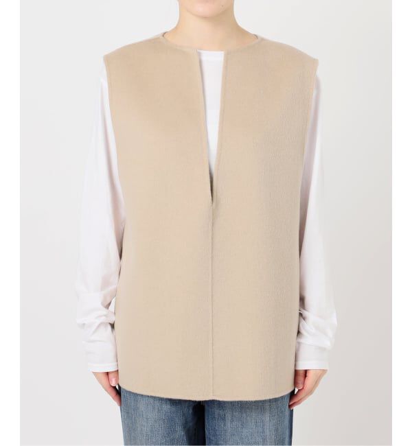 Spick and Span「ダブルフェイスVネックベスト」|ベスト・ジレ|