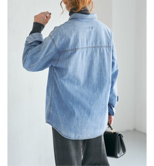 Spick and Span「《追加2》ライトオンスデニムシャツ」|シャツ・ブラウス|