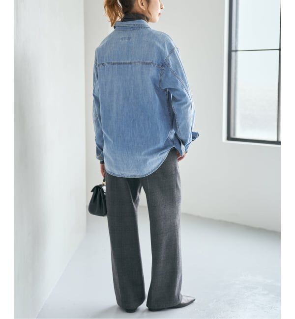 Spick and Span「《追加2》ライトオンスデニムシャツ」|シャツ・ブラウス|