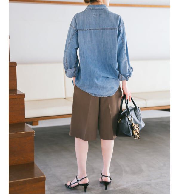 Spick and Span「《追加2》ライトオンスデニムシャツ」|シャツ・ブラウス|