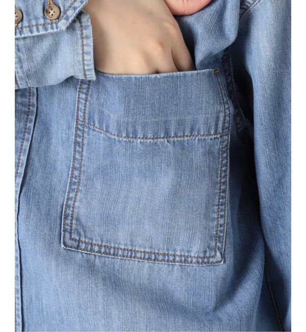 Spick and Span「《追加2》ライトオンスデニムシャツ」|シャツ・ブラウス|