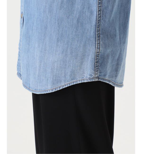 Spick and Span「《追加2》ライトオンスデニムシャツ」|シャツ・ブラウス|