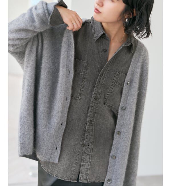 Spick and Span「《追加2》ライトオンスデニムシャツ」|シャツ・ブラウス|