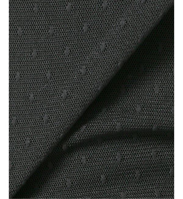 Spick and Span「《WEB限定 / 追加4》ドットチュールハイネックプルオーバー」|Tシャツ・カットソー|