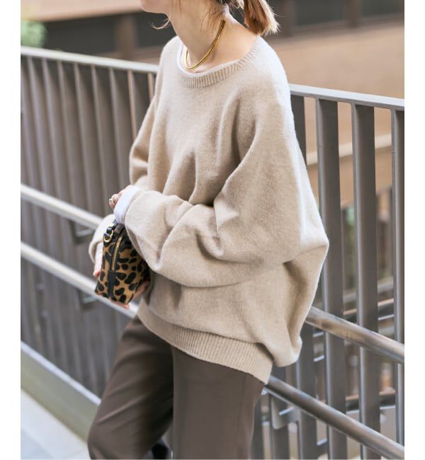 Spick and Span「《新色有り / 追加》ニュアンスコクーンシルエットニット」|ニット・セーター|