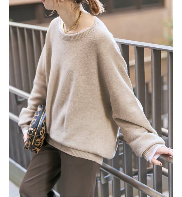 Spick and Span「《新色有り / 追加》ニュアンスコクーンシルエットニット」|ニット・セーター|