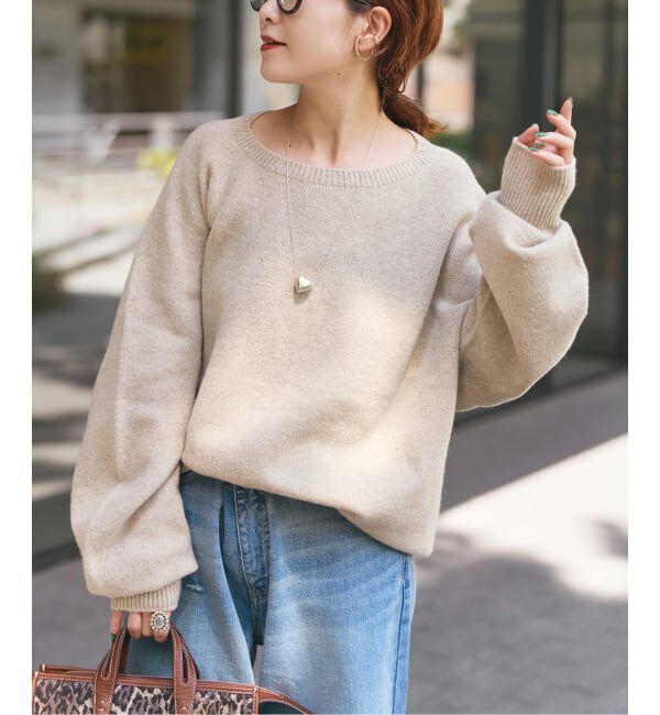 Spick and Span「《新色有り / 追加》ニュアンスコクーンシルエットニット」|ニット・セーター|